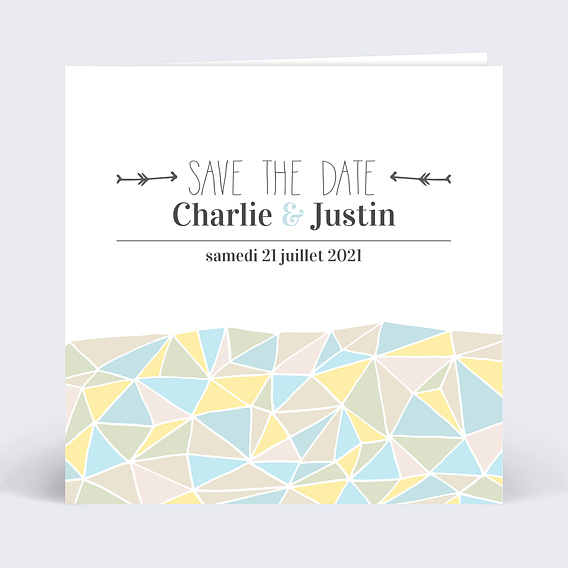 Faire-part Mariage Cristaux précieux