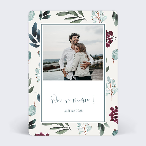 Faire part mariage Délicatesse Photo