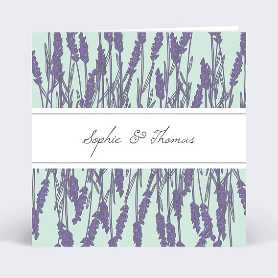 Faire-part Mariage Douce lavande