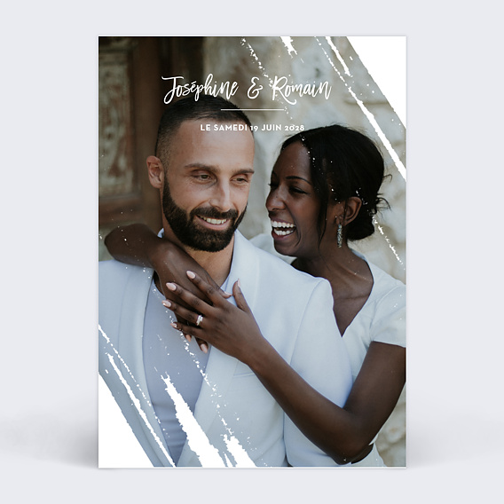Faire part mariage Ecume
