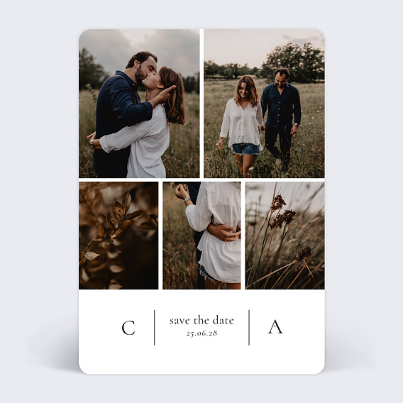 Faire part mariage Éditorial V