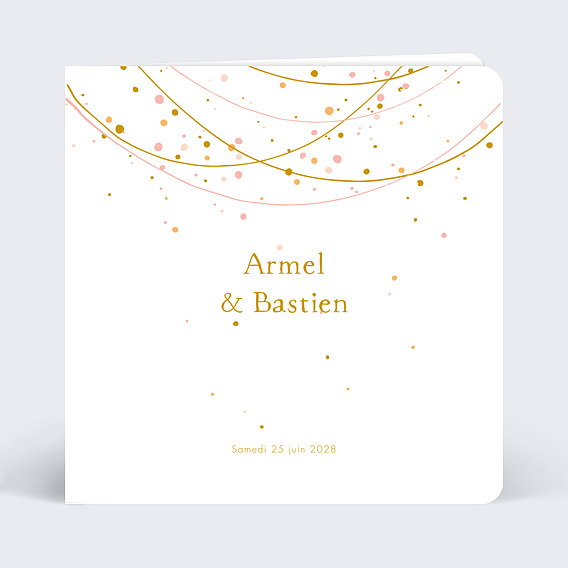 Faire part mariage Fairy lights