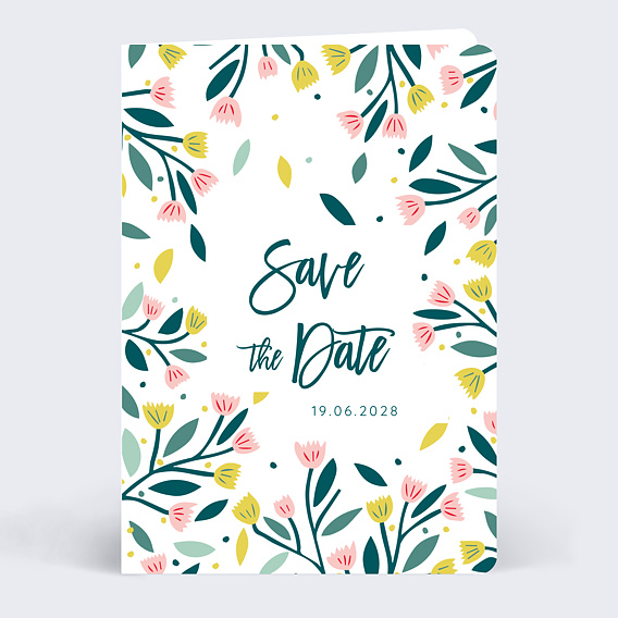 Faire part mariage Floral Atmosphère