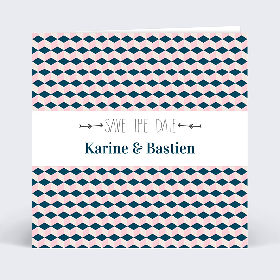 Faire-part Mariage Géométrie chic