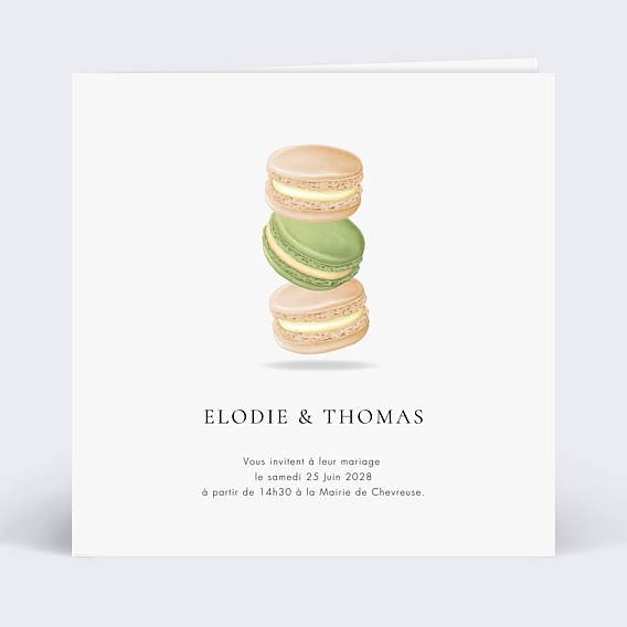 Faire part mariage Gourmandise