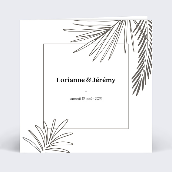 Faire-part Mariage Jardin d’Eden