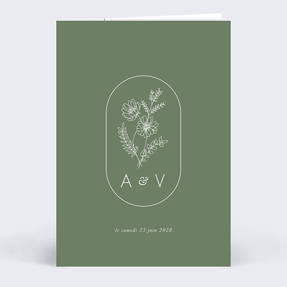 Faire part mariage Jardin d'Hiver