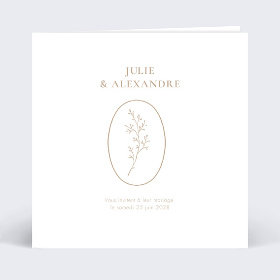 Faire part mariage Joli Bouquet
