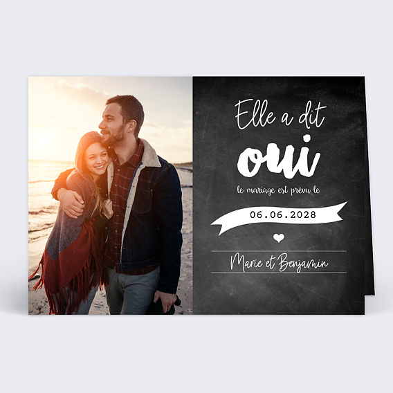 Faire part Mariage Faire-part Mariage Jolie Craie