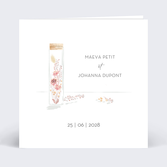 Faire part mariage Jolie Fiole
