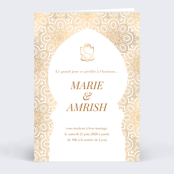 Faire part mariage Kamadeva