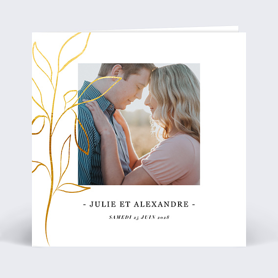 Faire part mariage Lancéolée