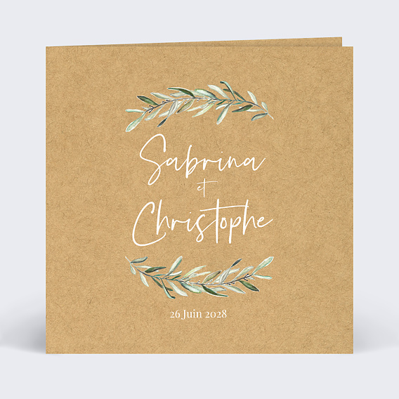 Faire Part De Mariage Champetre Popcarte