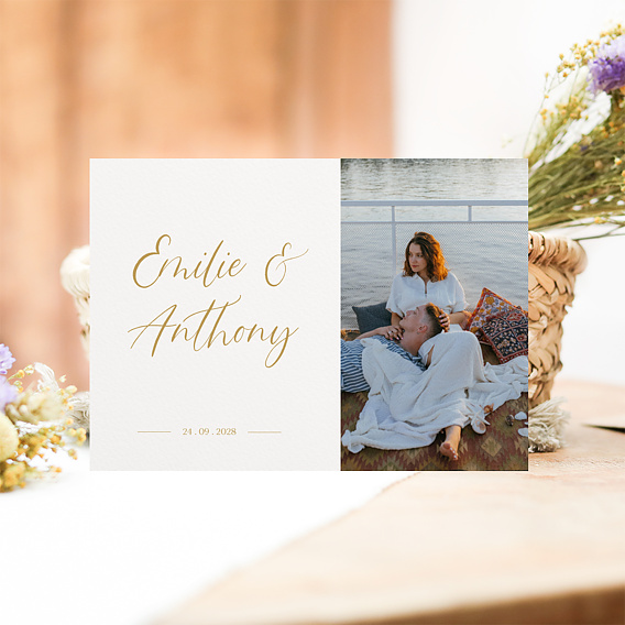 Faire part mariage Lettering