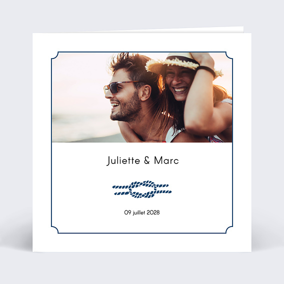 Faire-part de Mariage Marin