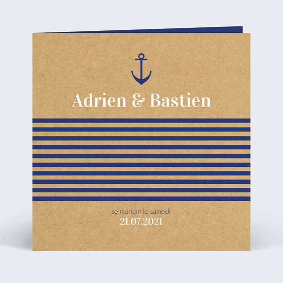 Faire-part Mariage Marinière
