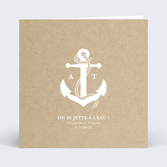 Faire-part de Mariage Mer & Encre