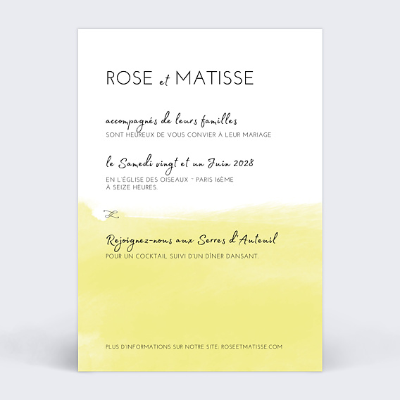 Faire part mariage Mister M Studio Matisse
