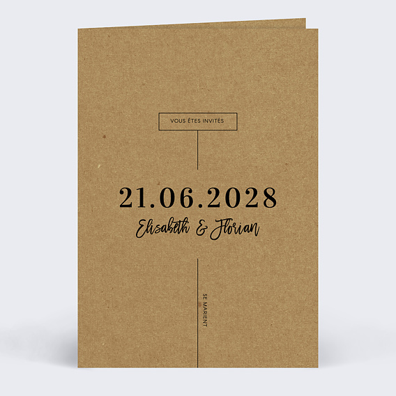 Faire part mariage Modernkraft