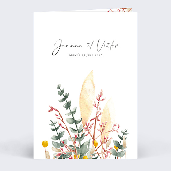 Faire part mariage Murmure Délicat