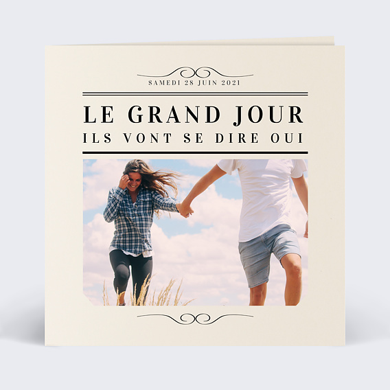 Faire-part Mariage Newspaper