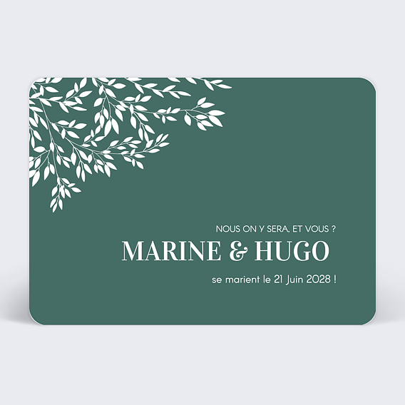 Faire part mariage Paisible