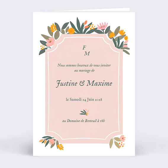 Faire part mariage Palais Royal