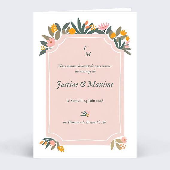 Faire part Mariage Palais Royal