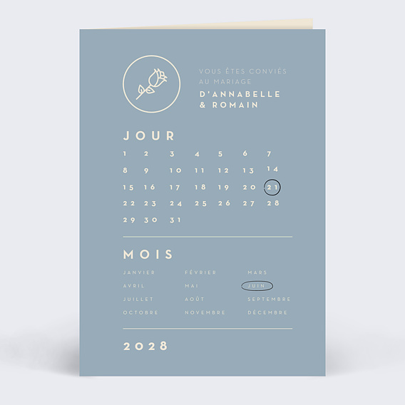Faire part mariage Pick the date