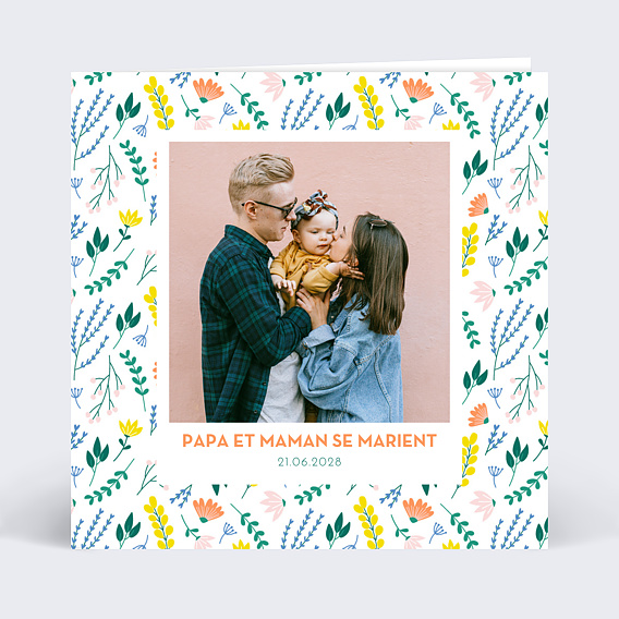 Faire part mariage Pop Liberty