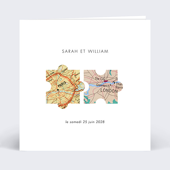 Faire part mariage Puzzle