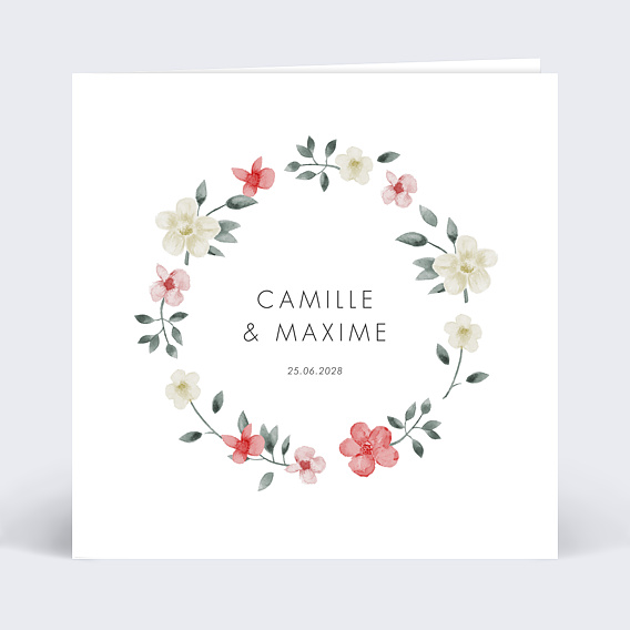 Faire part mariage Romance