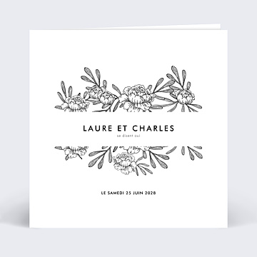 Faire-Part de Mariage Virtuel Galanterie