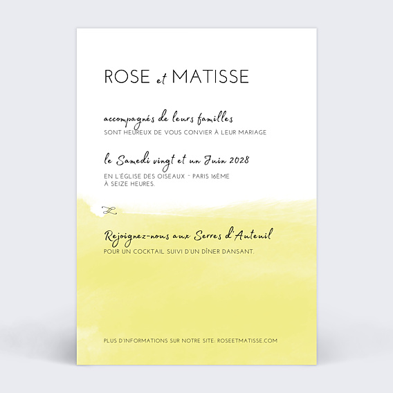 Faire part mariage Mister M Studio Matisse