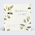 Faire-part Mariage Feuilles de Jade