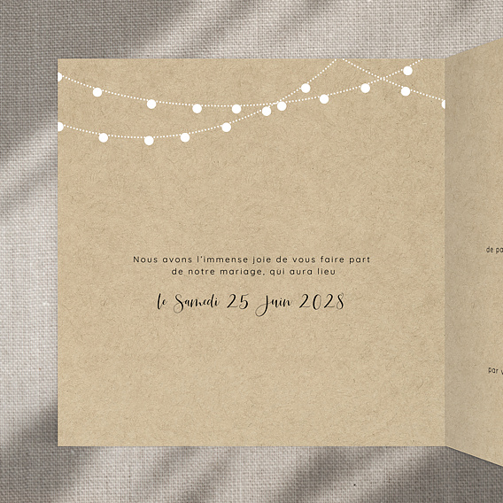 Faire-part Mariage Arbre