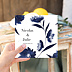 Faire part mariage Fleurs Bleues Aquarelle  Après 1