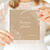 Faire part mariage Gravure Kraft Après 1