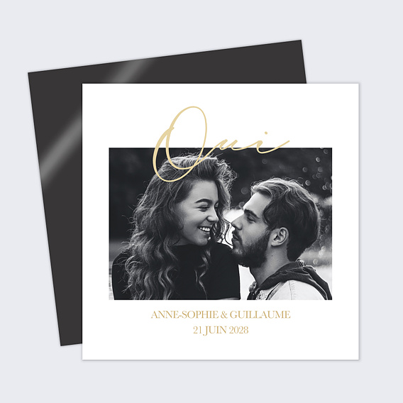 Faire part mariage Joli Oui