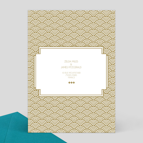 Faire part mariage Mister M Studio James Verso