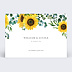 Faire part mariage Eucalyptus et Tournesol