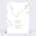 Faire part mariage Map voyage Verso