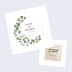 Faire part mariage Couronne Eucalyptus avec Graines Après 1