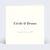 Faire part mariage Faire-part Mariage Classique Beige