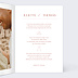 Faire part mariage Arche Bohème Terracotta Intérieur Droit