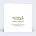 Faire part mariage Couronne Champêtre Aquarelle Verso