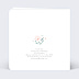 Faire part mariage Couronne de Fleurs Verso