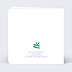 Faire part mariage Couronne fleurs Verso