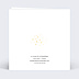 Faire part mariage Dorure Pois Graphiques Verso
