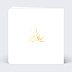 Faire part mariage Feuilles Ocre Verso